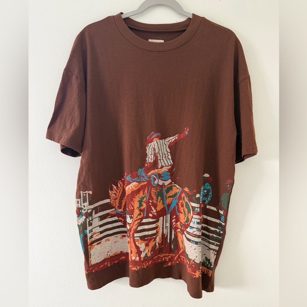 Buckle Sterling & Stitch Cowboy Rodeo T-shirt size large - Picture 2 of 8